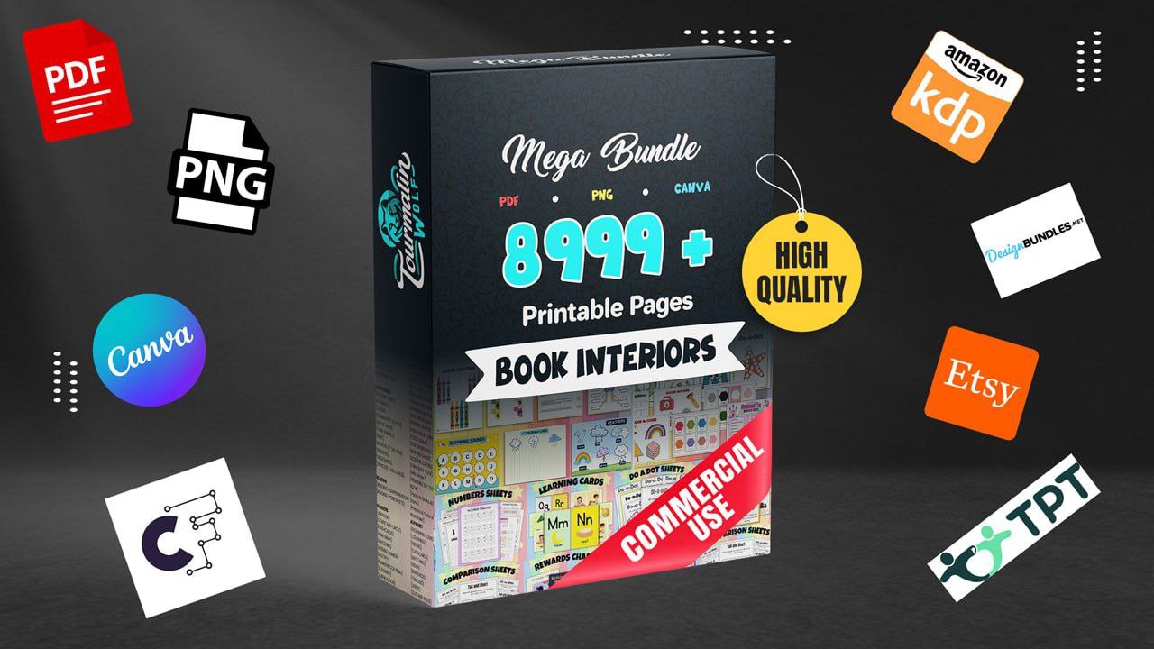 Printable 9000 pages kids fun & activity